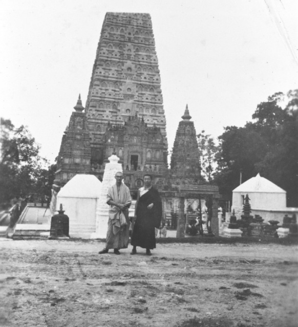 With Dhardo Rimpoche At Bodh Gaya