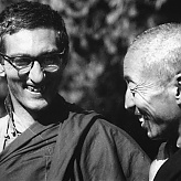 With Dhardo Rimpoche in Kalimpong